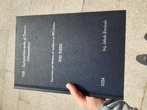 Photo of my printed PhD thesis